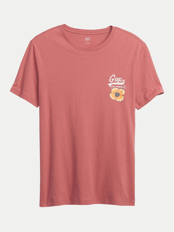 

Футболка стандартного кроя Gap, розовый