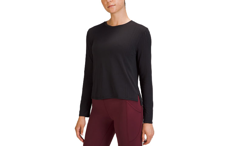 

Футболка-кроп Lululemon, шиферно-серый