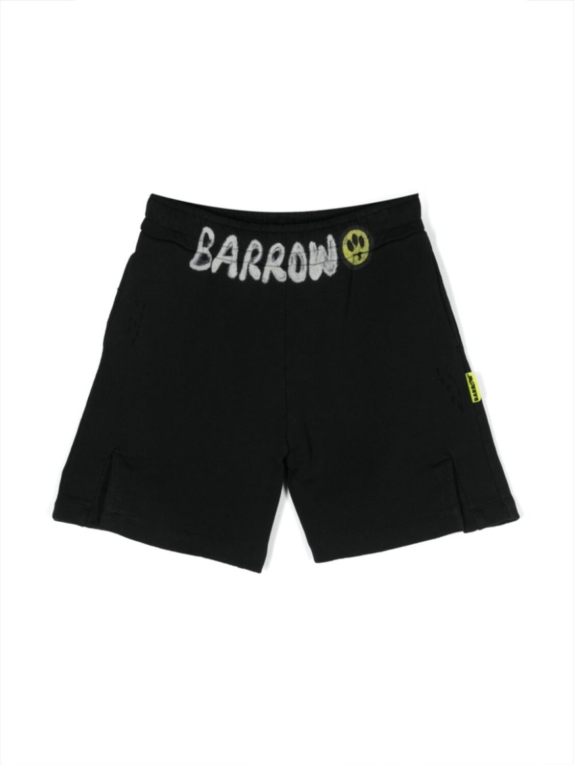 

Barrow шорты с эффектом потертости и логотипом, черный