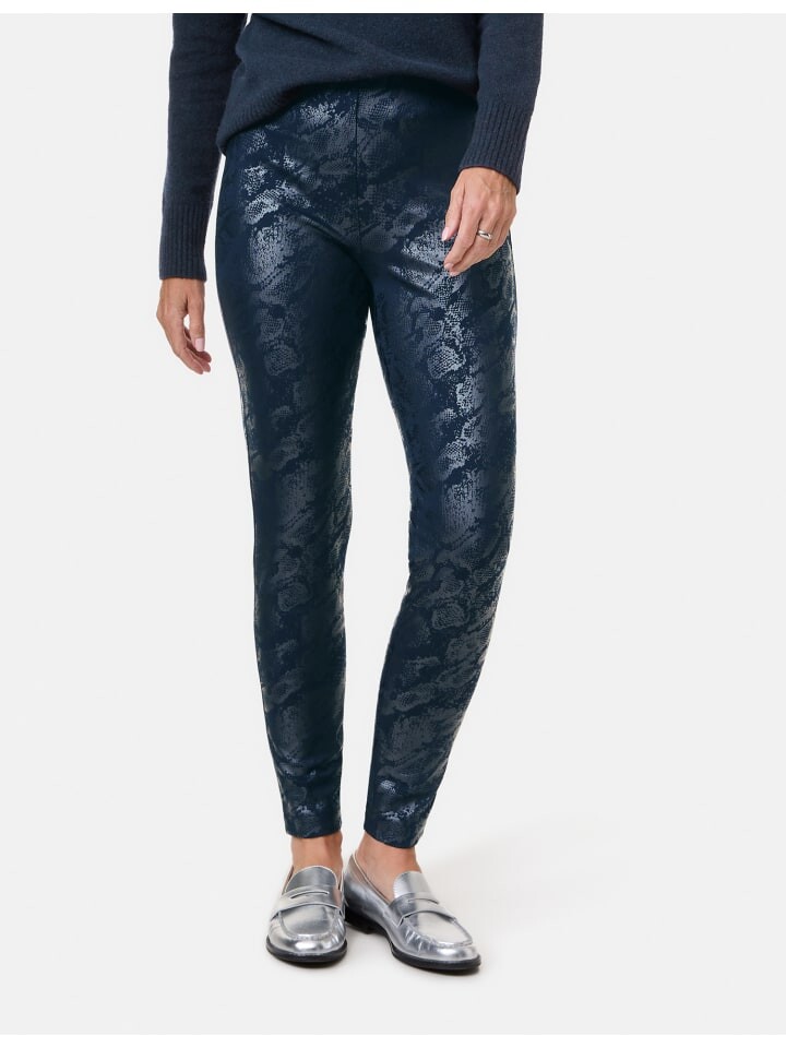 

Тканевые брюки Gerry Weber Freizeit verkürzt, цвет snake black and blue