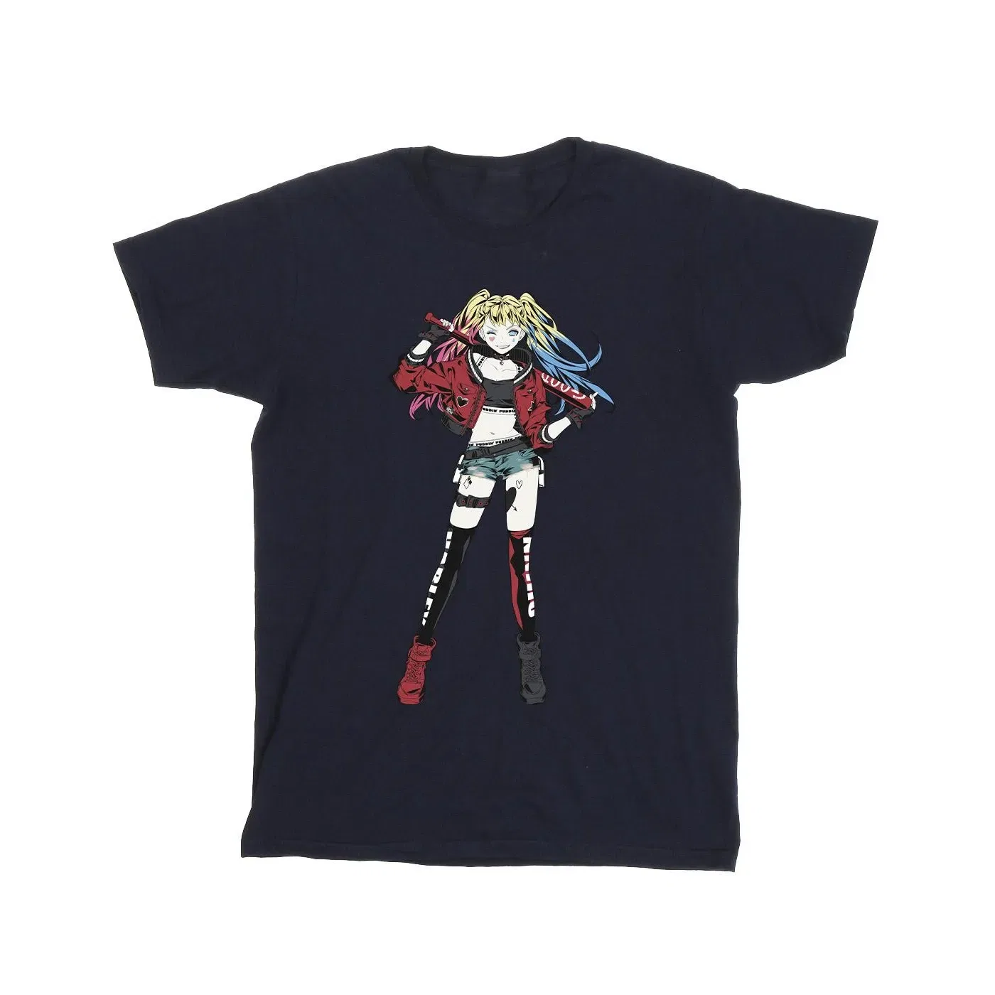 Футболка с принтом Harley Quinn DC Comics, темно-синий — фото 2