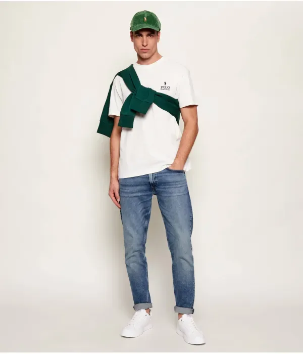 Футболка classic fit Polo Ralph Lauren, экрю — фото 2