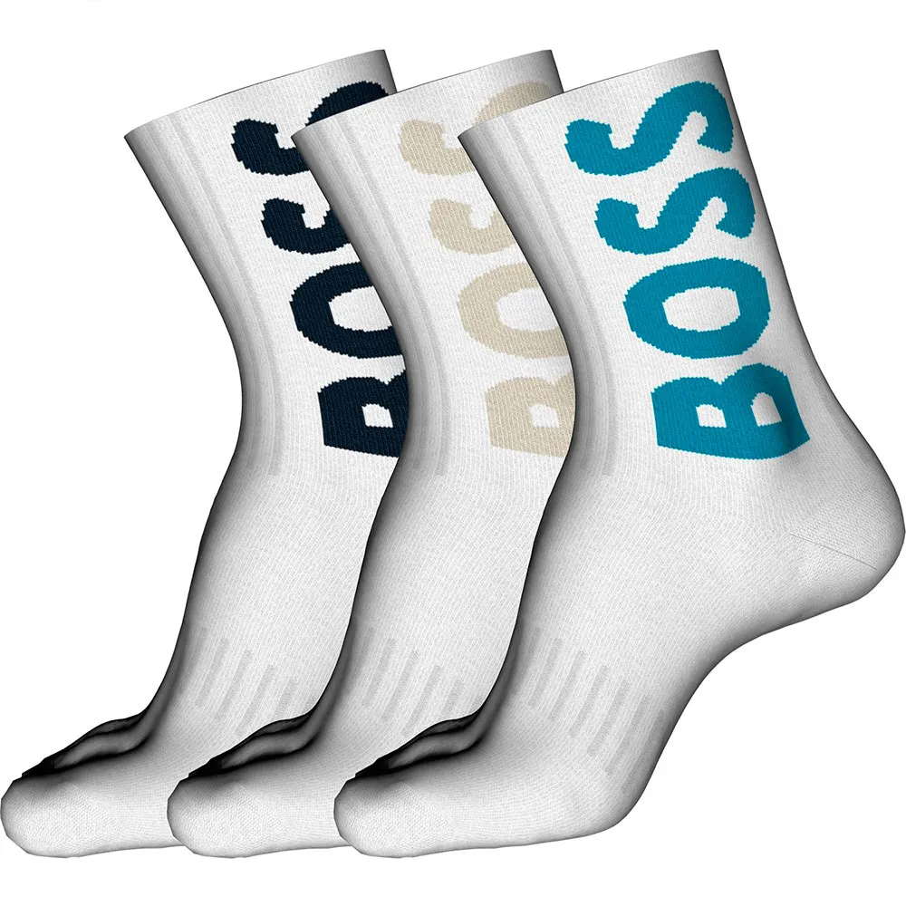 

Носки 3 шт BOSS Rib Logo 10263518, белый