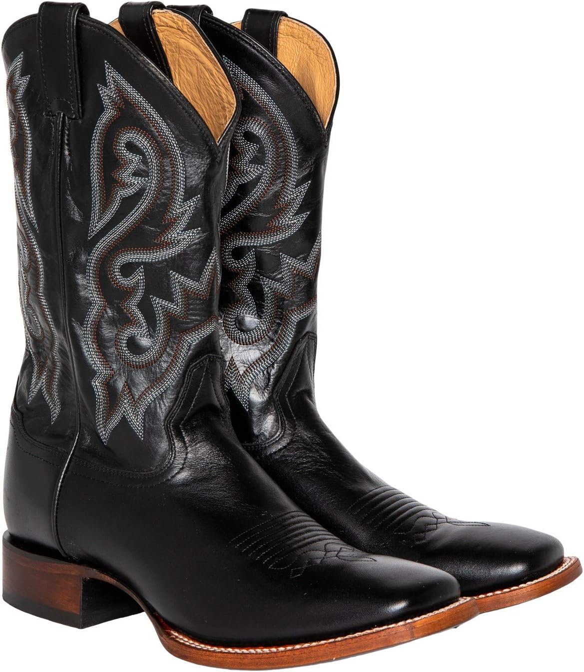 

Мужские ботинки Cody James Westley Stockman с широким квадратным носком - Bbs5, черный