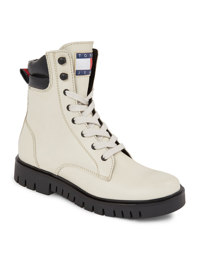 Ботинки на плоской подошве Tjw Lace Up Boot Tommy Jeans, бежевый — фото 2