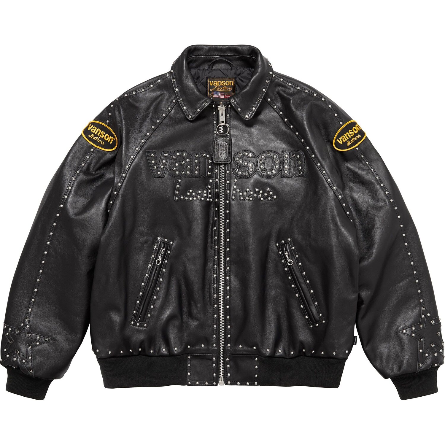 Куртка Vanson Leathers X Bb Simon FW25 WEEK15 унисекс Supreme, оранжевый/оранжевый — фото 4