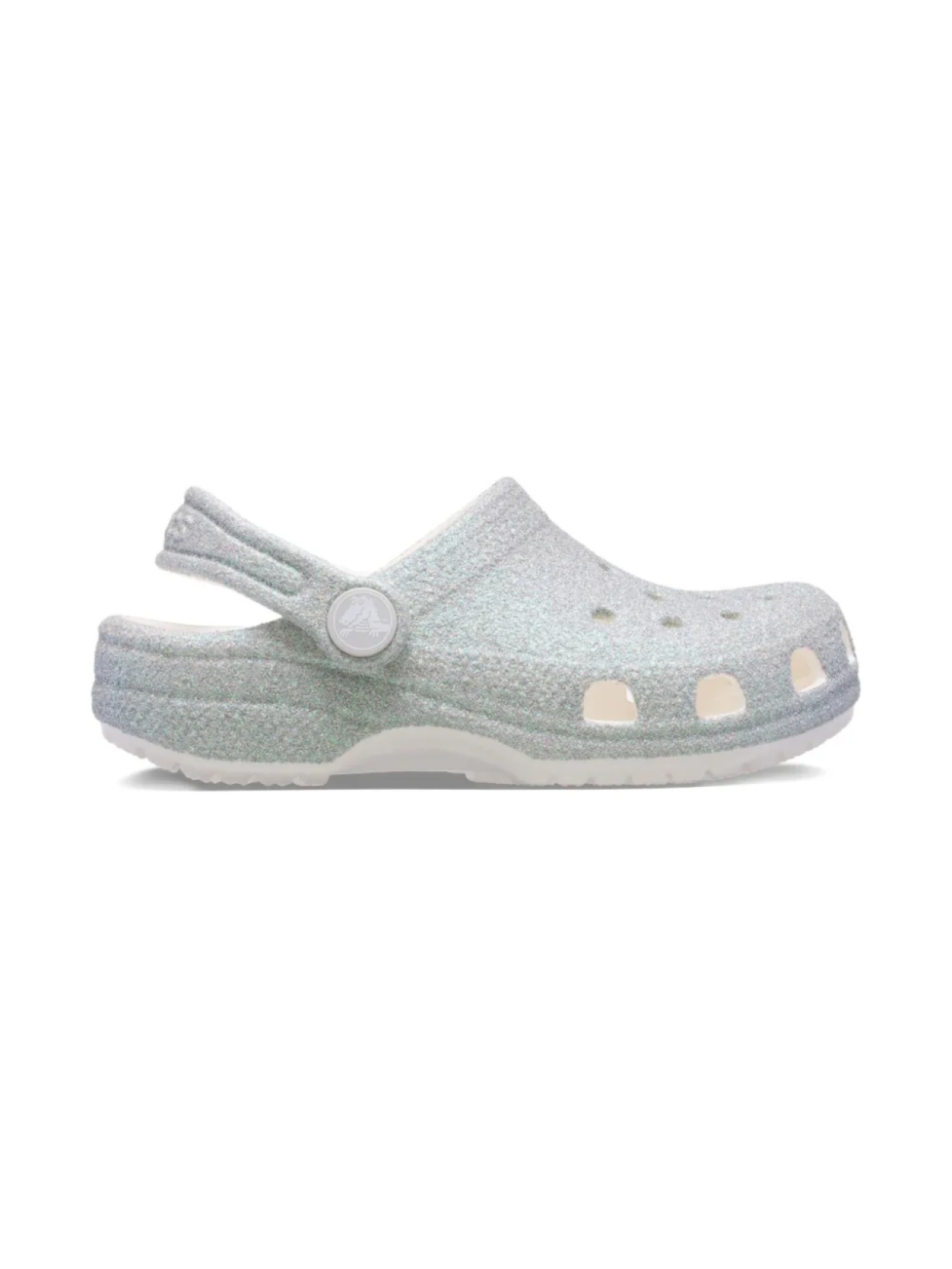 

Блестящие детские сабо Crocs Crocs Kids, серебряный