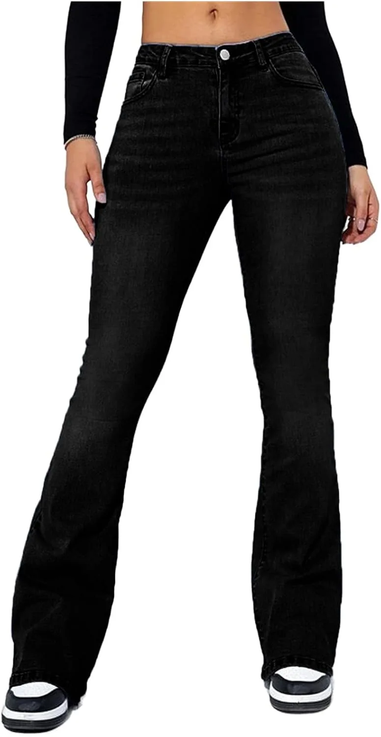 

Flare Skinny Jeans для женщин High Waisted Stretchy Tazeap
