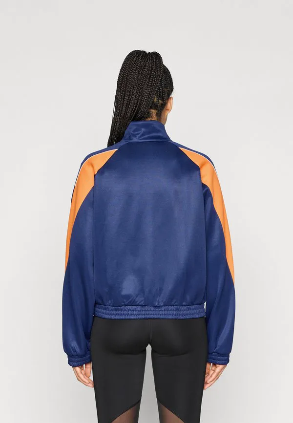Толстовка на молнии для стадиона Adidas Sportswear, Dark Blue/Pure Orange/Off White — фото 3