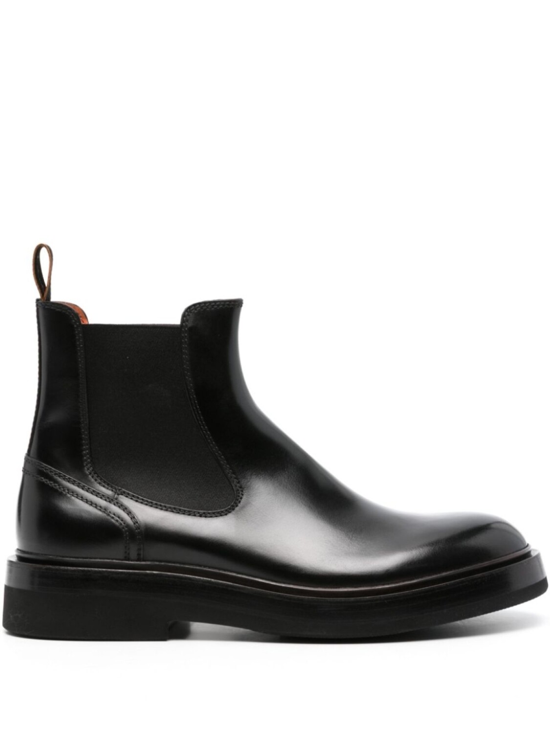 

Santoni кожаные ботинки челси, черный