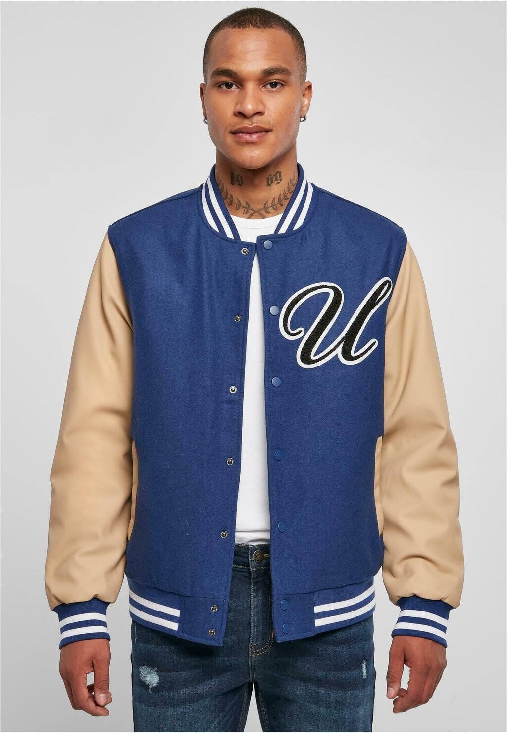

Куртка-бомбер BIG Urban Classics, космический синий