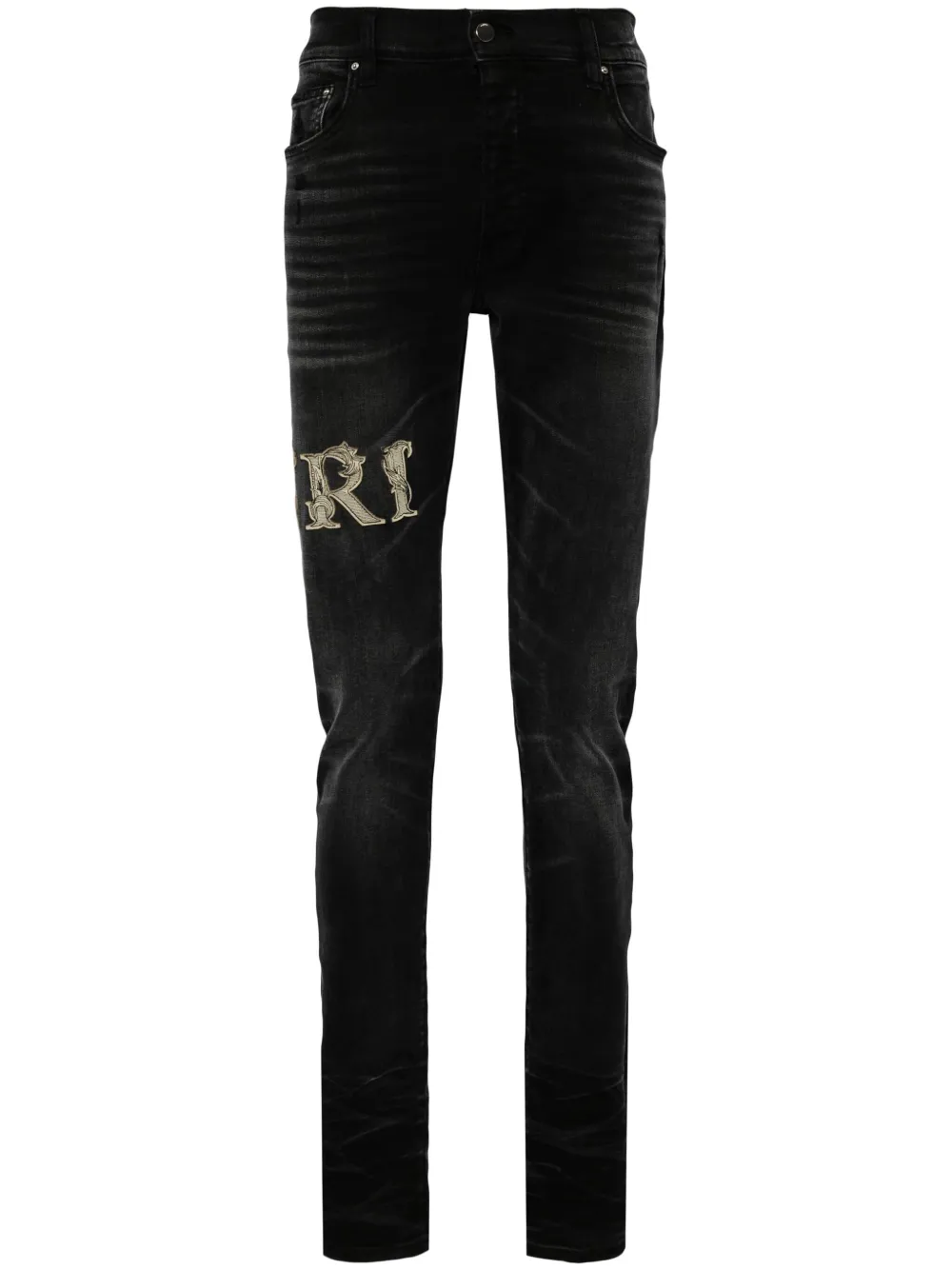 

Джинсы скинни с логотипом AMIRI, черный