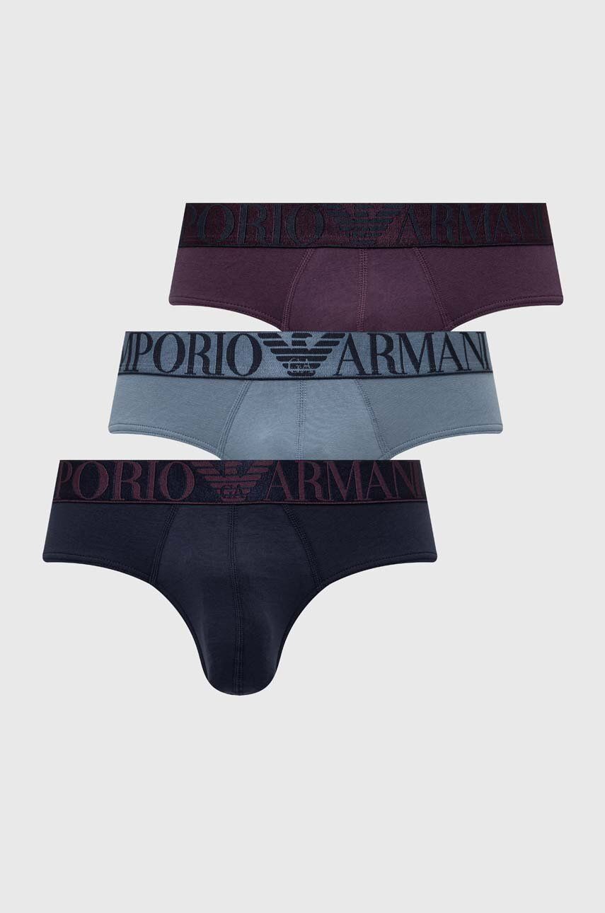 

Комплект нижнего белья Emporio Armani Underwear, 3 шт, темно-синий