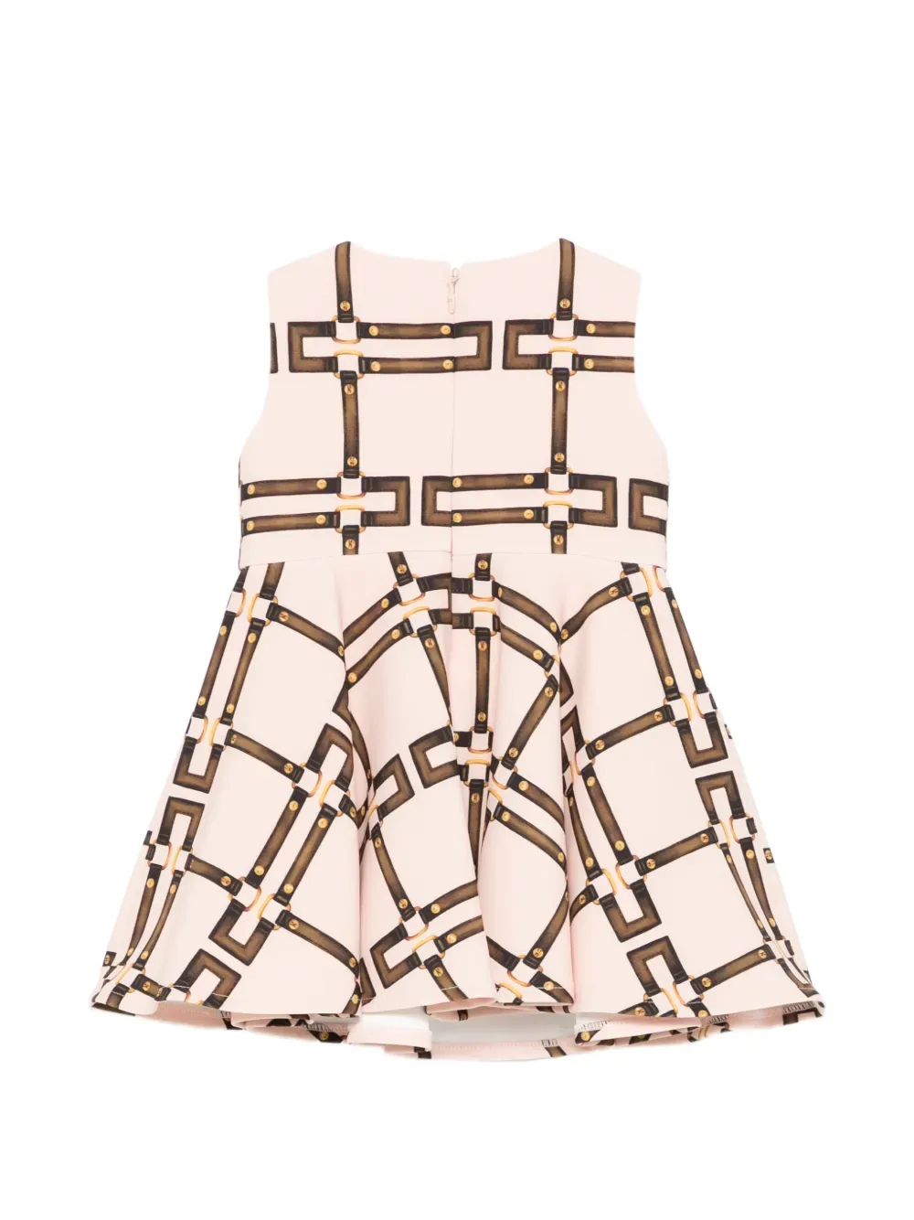 Платье с логотипным узором Elisabetta Franchi, розовый — фото 2