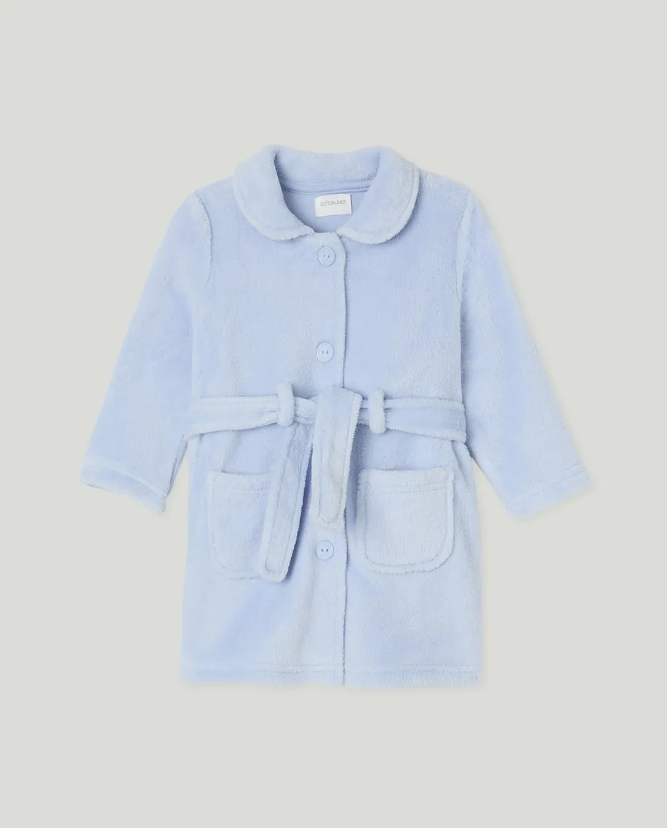 

Детский халат с поясом Cotton Juice, синий