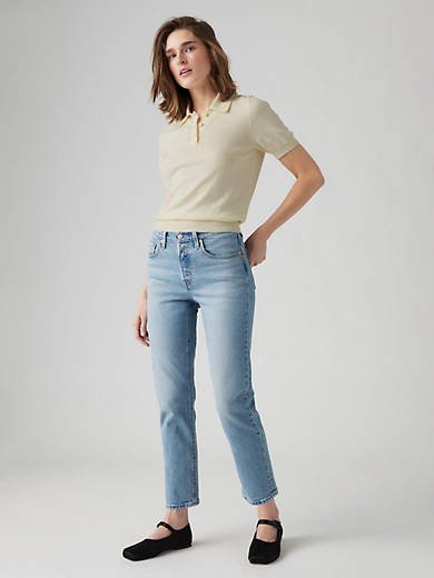 

501 Оригинальные укороченные женские джинсы Levi's, цвет No Rush - Light Wash