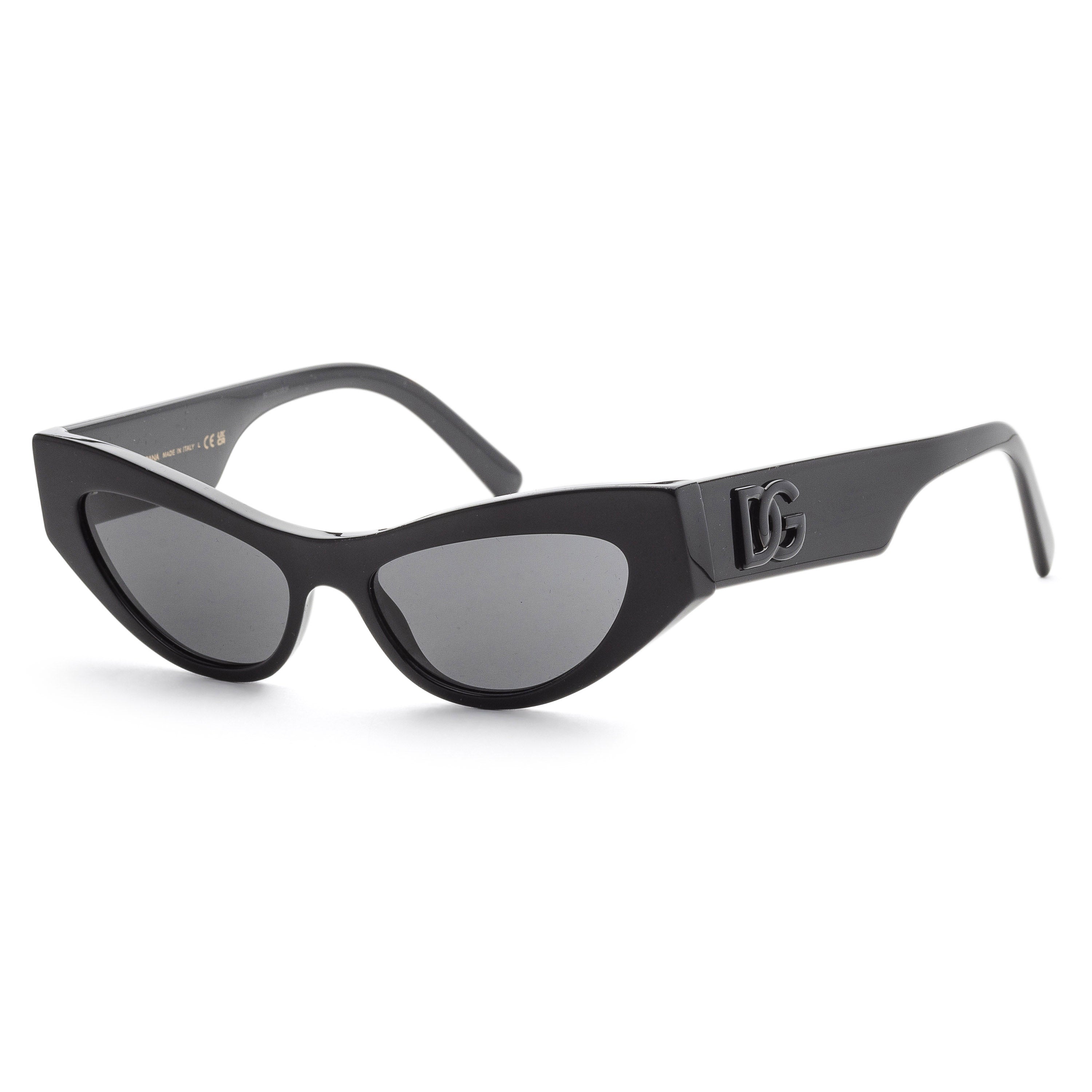 

Женские солнцезащитные очки Dolce & Gabbana 52 мм черного цвета DG4450-501-87-52