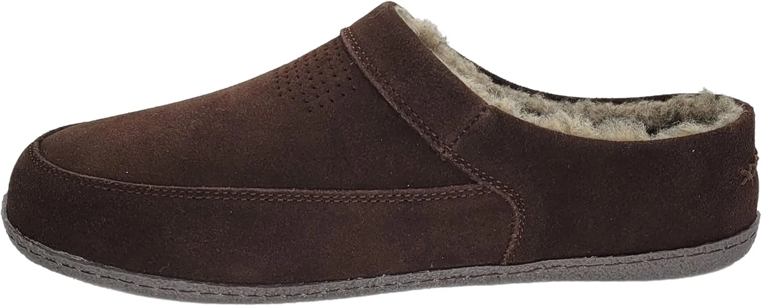 Тапочки мужские Clarks, темно-коричневые — фото 3