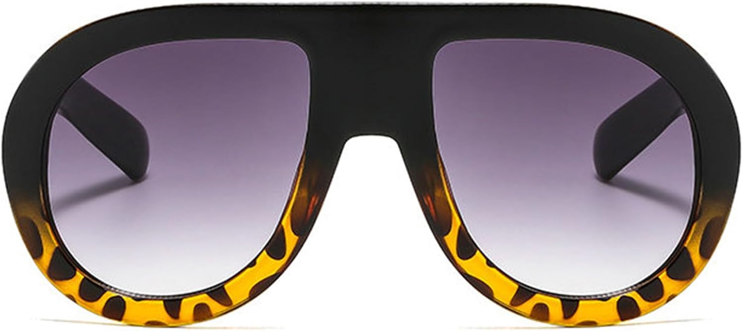 

Популярные модные солнцезащитные очки-пилот COTIA для женщин, ретро-дизайн, квадратная форма, двухцветные, для мужчин в стиле панк, градиентные, защита от УФ-излучения UV400, Black Leopard