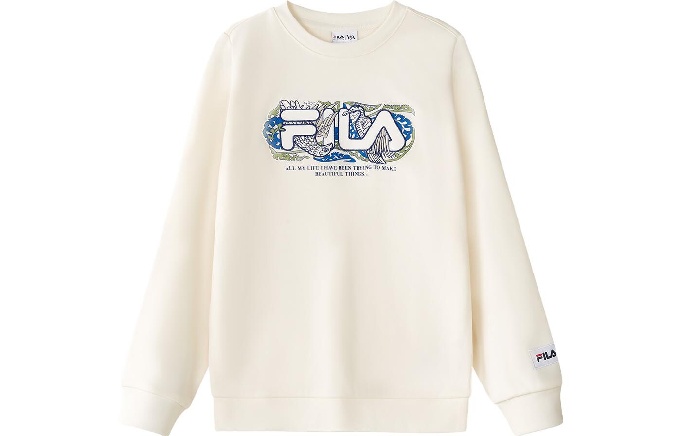 

Детская толстовка Fila Kids, слоновая кость