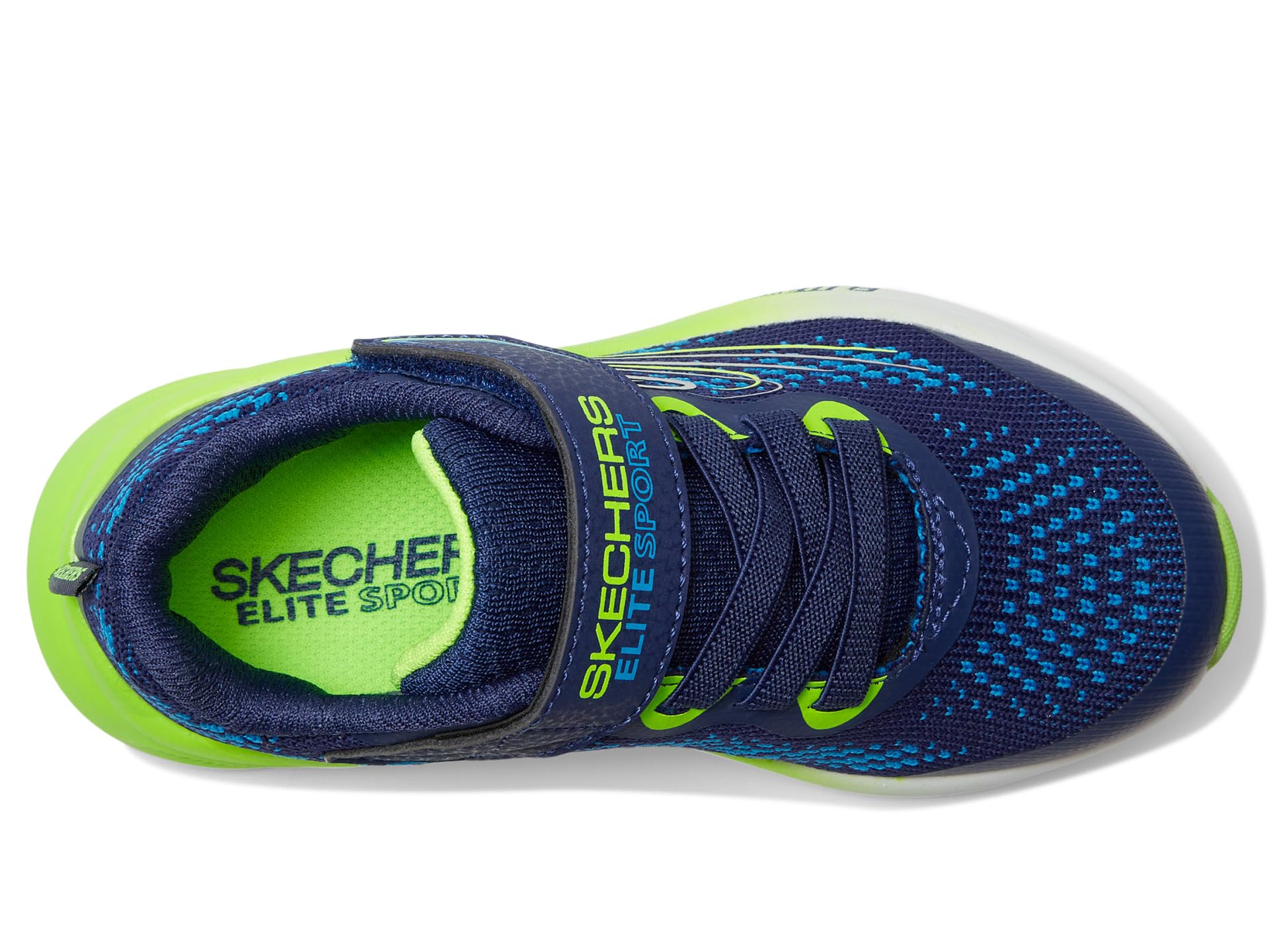 Кроссовки SKECHERS KIDS Elite Sport Stride 403952L, Navy/Lime — фото 2