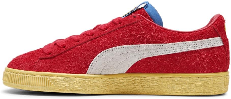 Кроссовки PUMA мужские Scuderia Ferrari Suede Joshua Vides на шнуровке, повседневные - красные — фото 3
