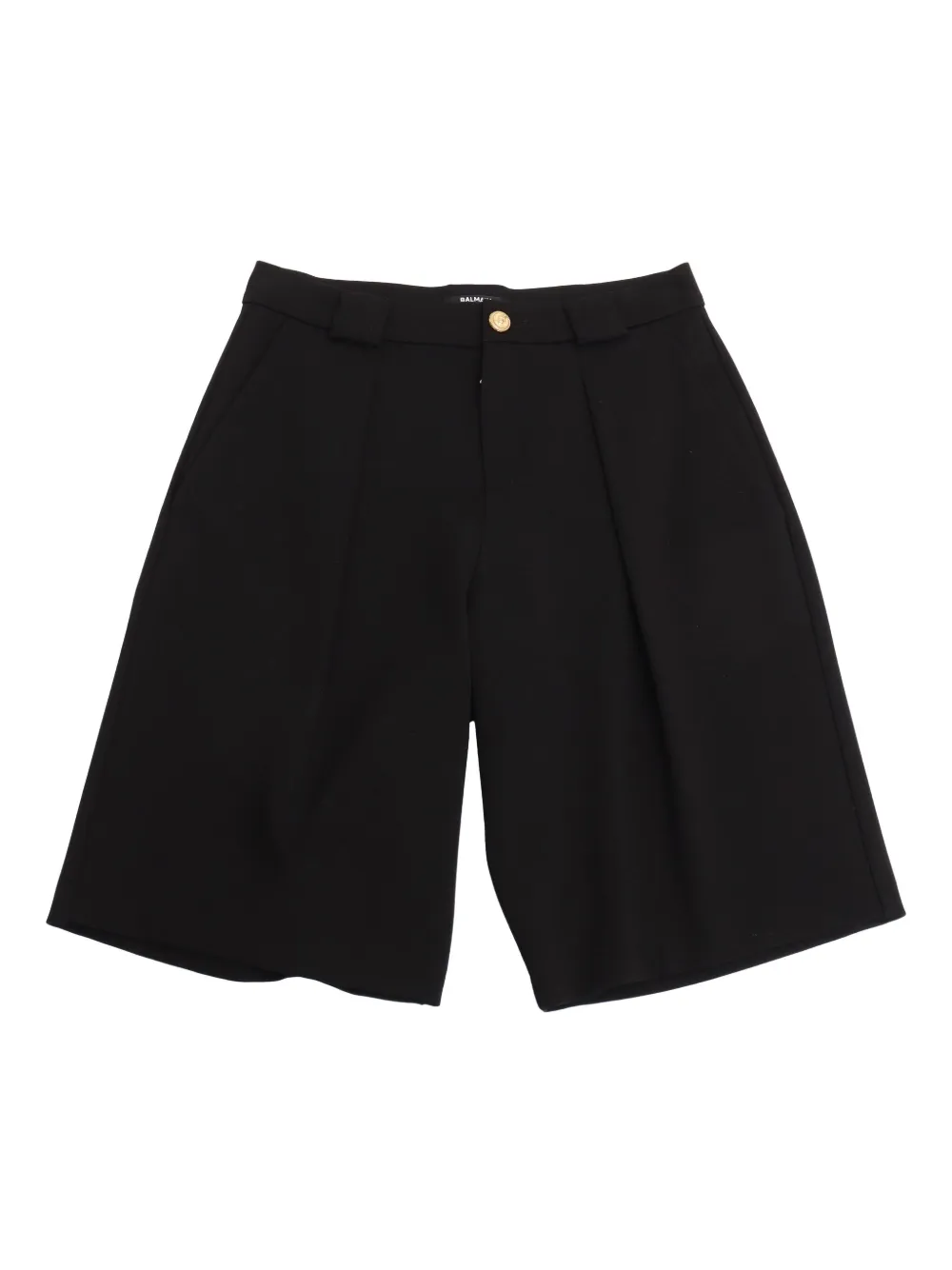 

Шорты со складками Balmain Kids, черный