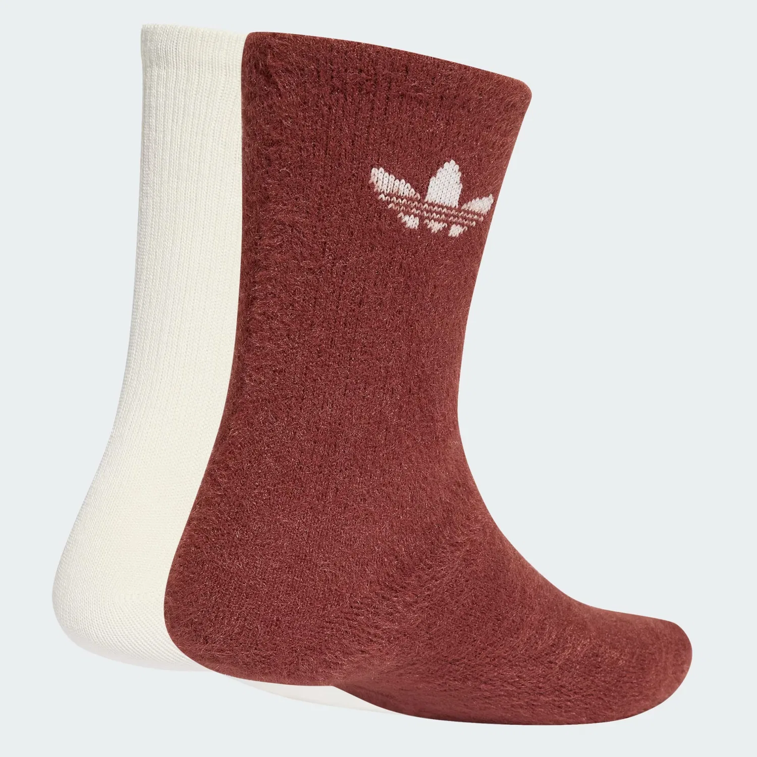 Носки Adidas Originals каштаново-коричневого и кремового цвета — фото 2