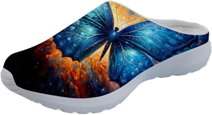 

Кроссовки Forchrinse Blue Dolphin для женщин с эластичной вставкой, мужские садовые сабо с поддержкой свода, повседневная обувь, тапочки для дома, сандалии, легкие, голубой