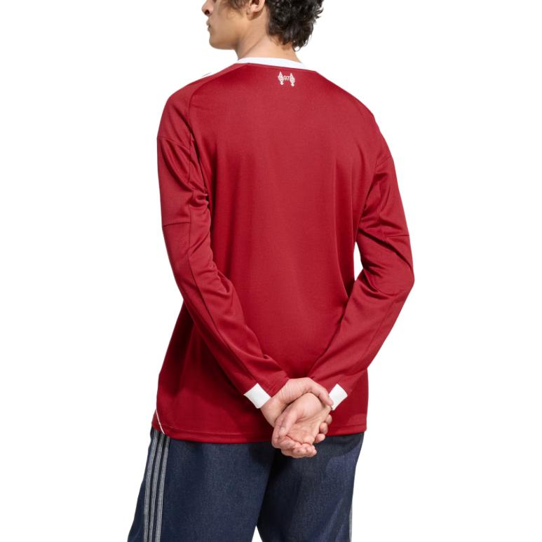 Футболка Liverpool FC 25/26 домашняя с длинными рукавами Adidas, красный — фото 4