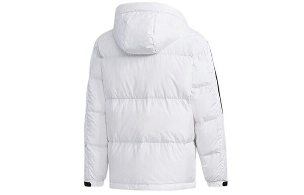 Пуховик adidas 3ST Puff Down Outdoor protection against cold Stay Warm hooded down Jacket White, белый — фото 2