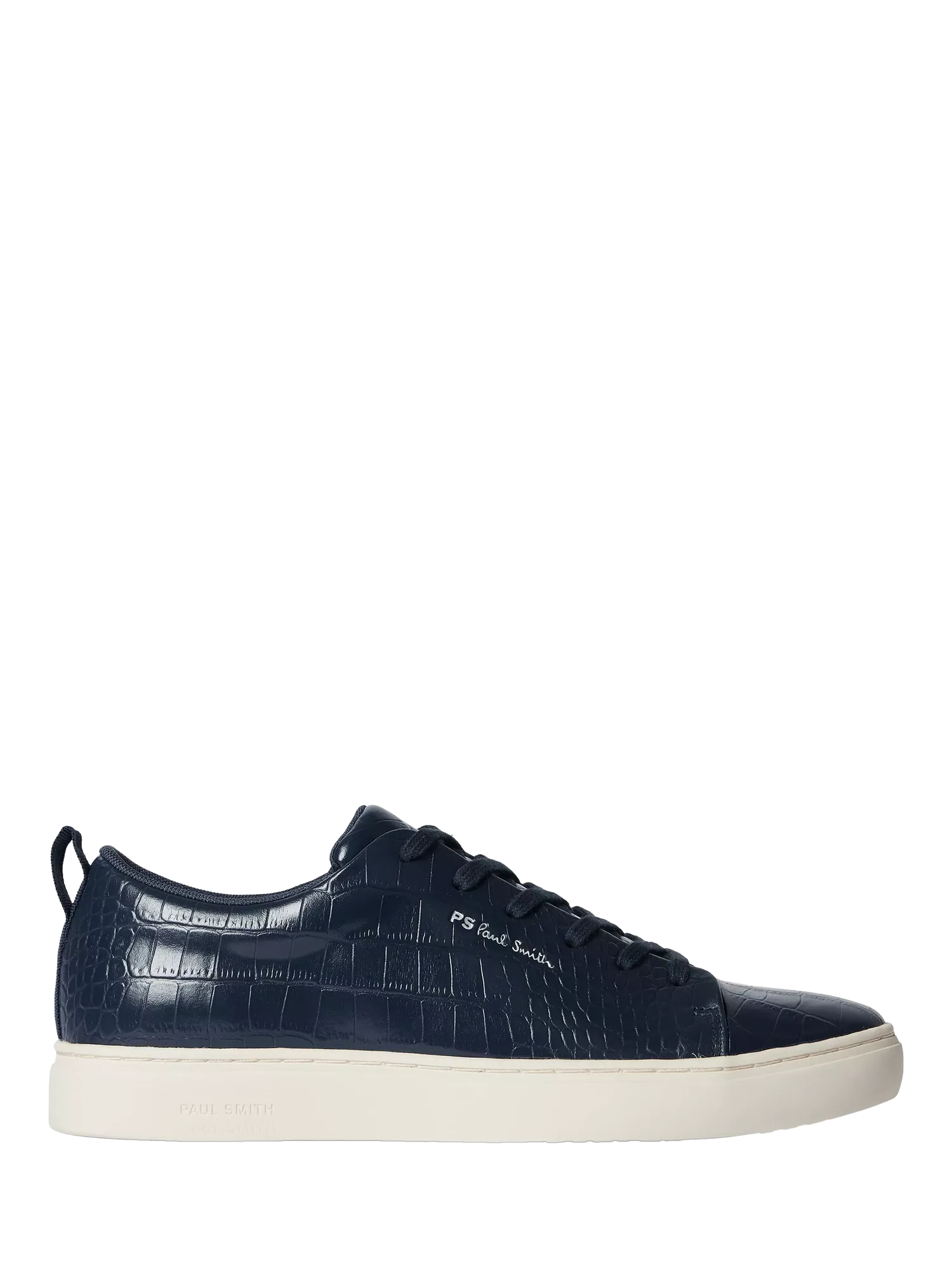 Кроссовки Lee из кожи с эффектом крокодиловой кожи, темно-синие Paul Smith