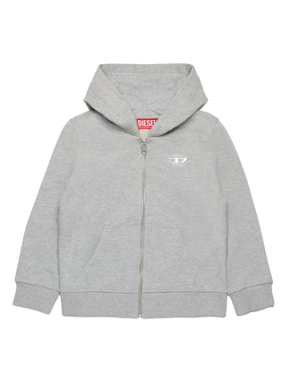 

Худи с логотипом Oval D Diesel Kids, серый