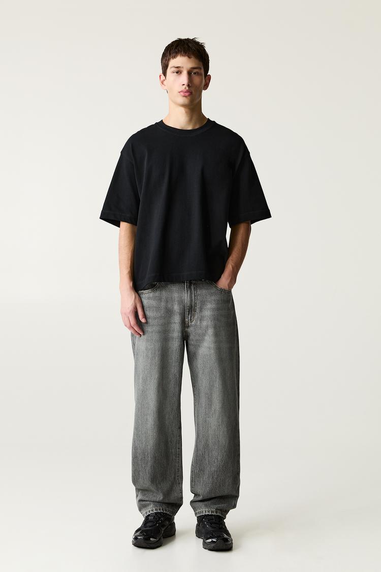 

Джинсы свободного кроя Pull And Bear, серый