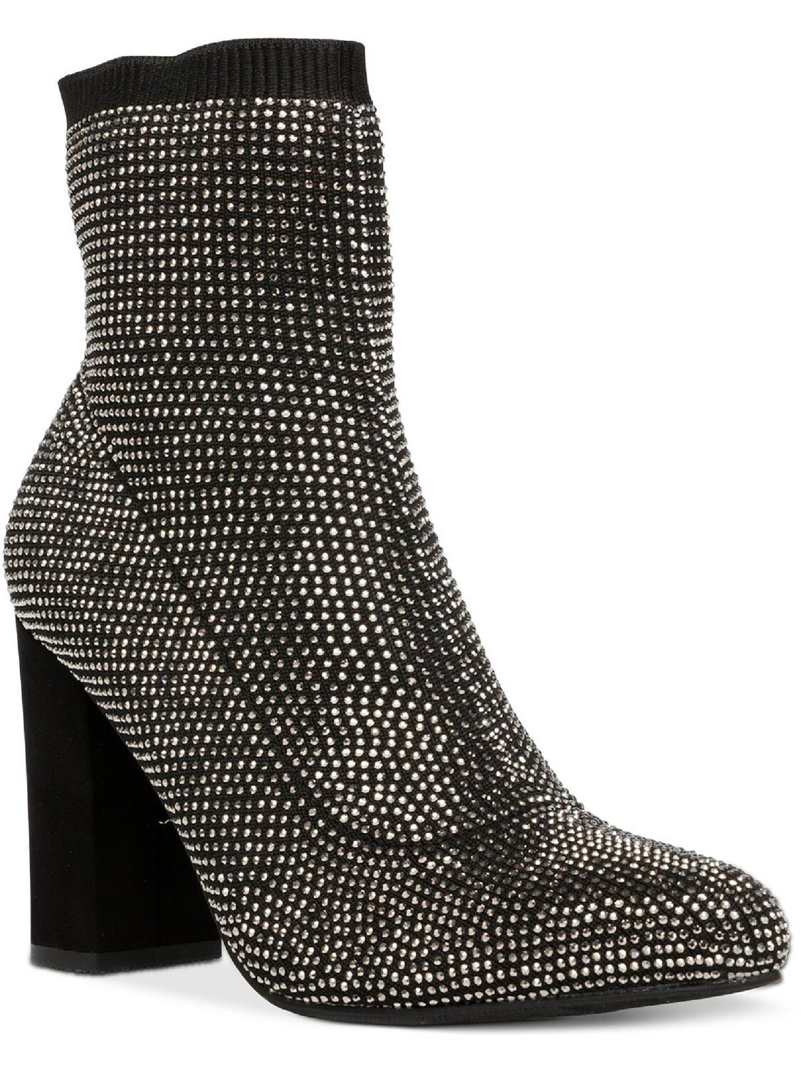 

Женские ботильоны Baybe на блочном каблуке со стразами Wild Pair, цвет Pewter Bling