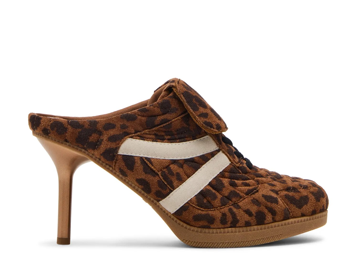 Туфли Steve Madden Kadin Mule, Tan/Black Leopard Print Suede — фото 2