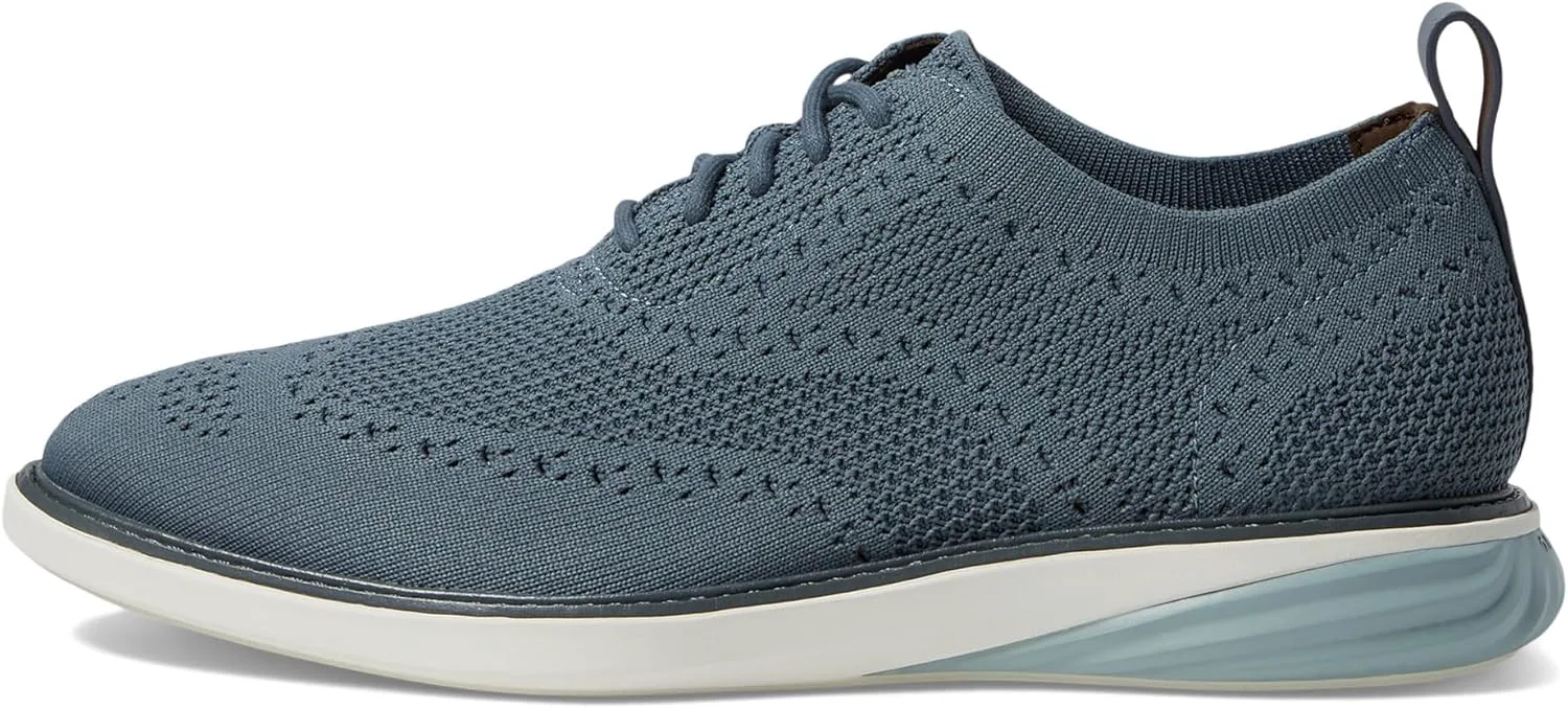 Мужские оксфорды Cole Haan GrandEvOlution Stitchlite, слоновая кость/синий — фото 3