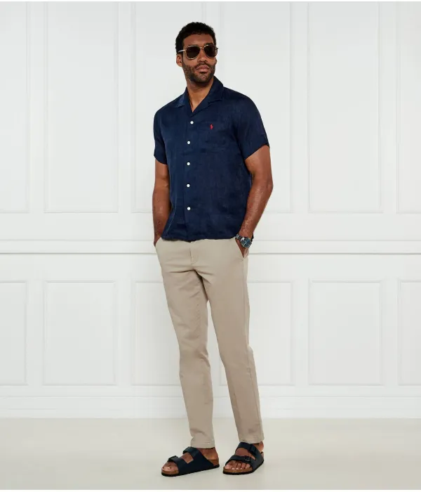 Льняная рубашка Classic fit Polo Ralph Lauren, синий — фото 2