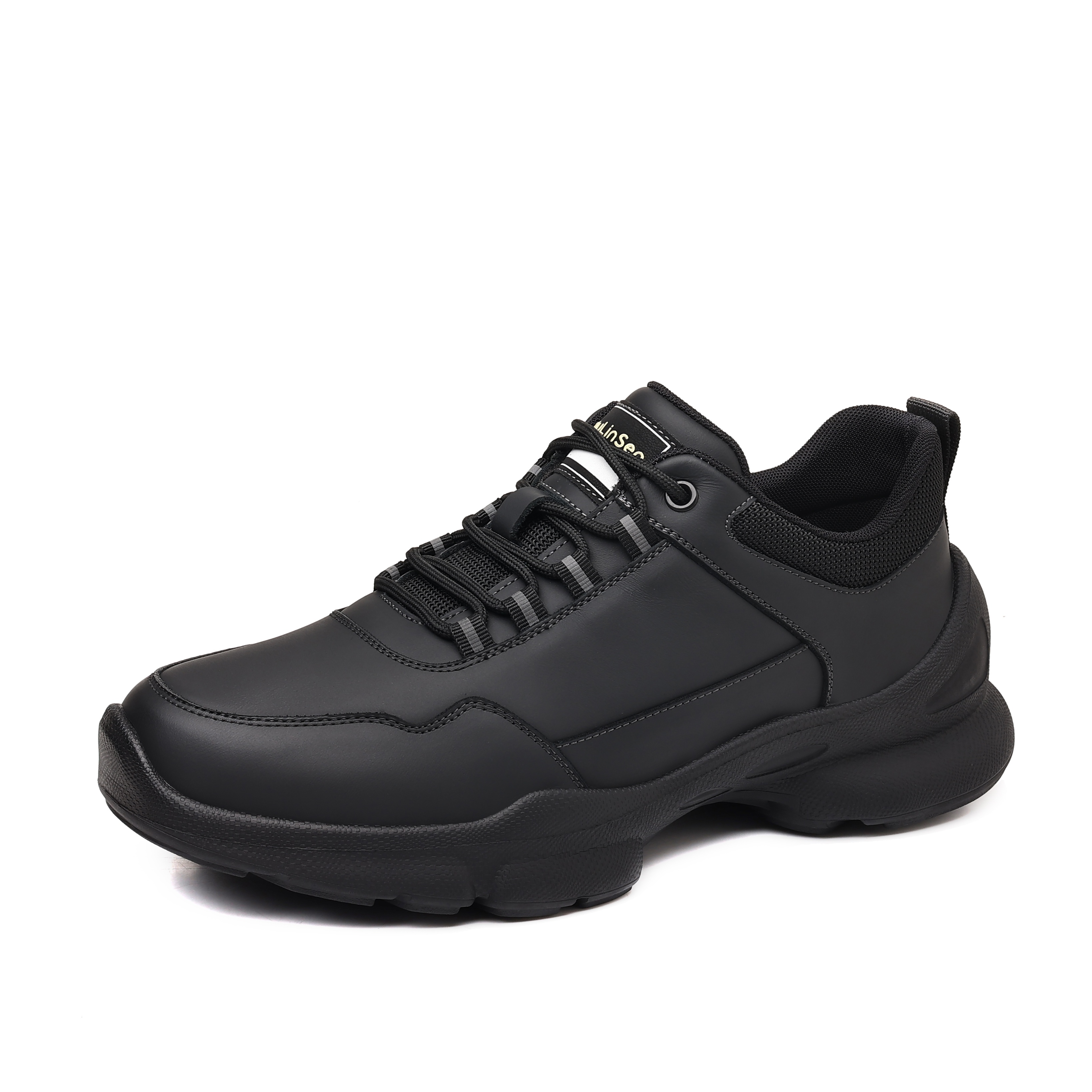 

Кроссовки Cushioning Support Abrasion Resistant Breathable Slip Resistant Low Top Mountaineering Men's Mulinsen, Black