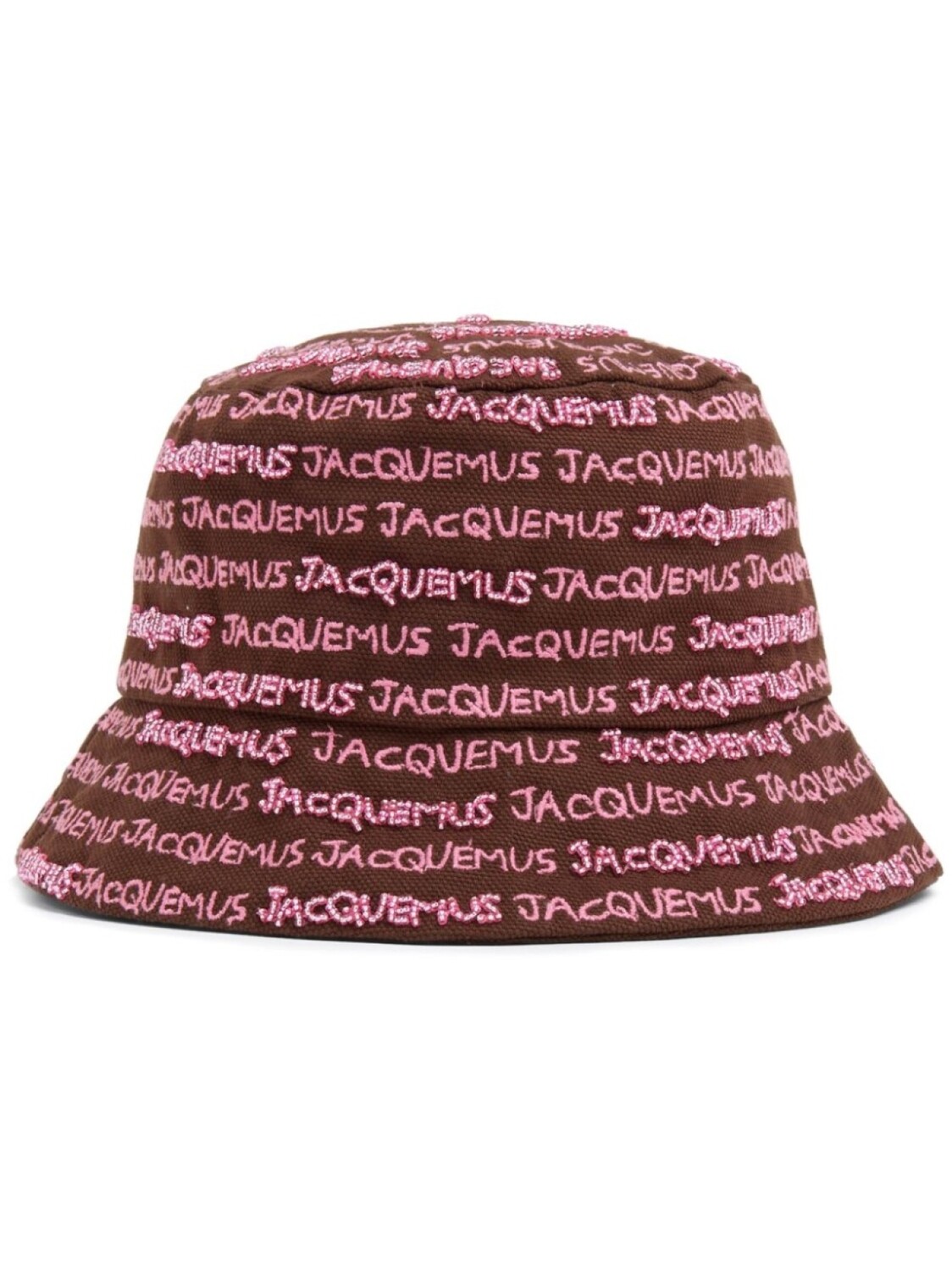

Панама с вышитым логотипом Jacquemus, коричневый