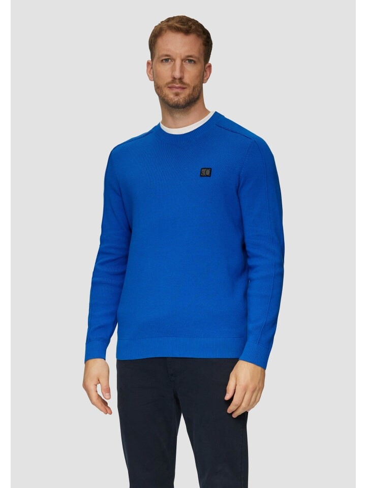 

Пуловер s.Oliver Strickpullover langarm, синий