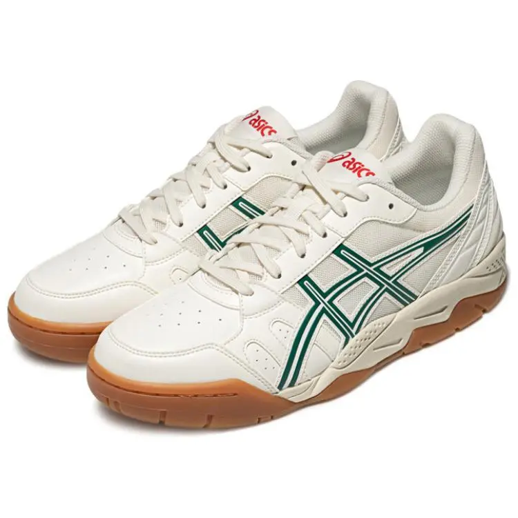 Кроссовки Asics Tennis Shoes Unisex Low-top Creamy White/green, зеленый — фото 2