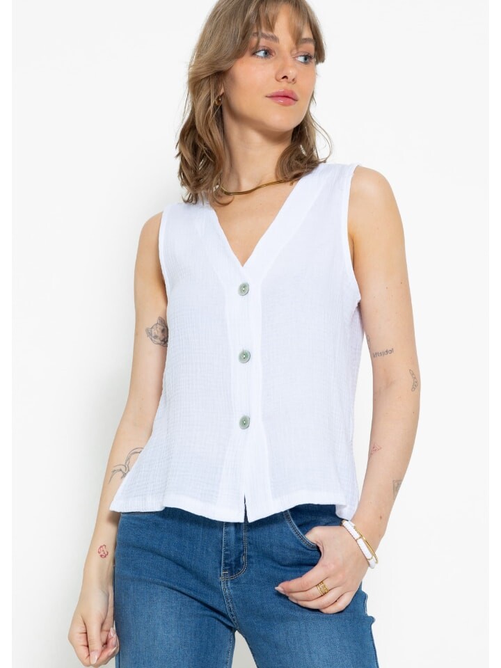 

Утепленный жилет SASSYCLASSY, белый