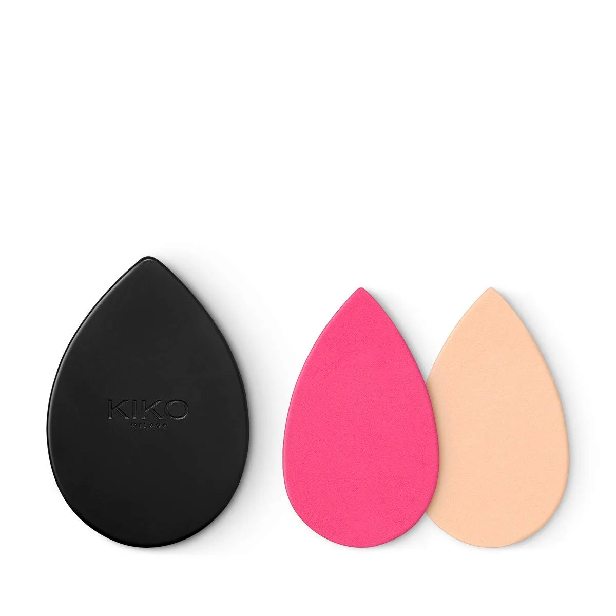 Набор косметики KIKO Milano Beauty Duo: чехол с зеркалом и спонжем | футляр с зеркалом и двумя спонжами-аппликаторами, Multicolor