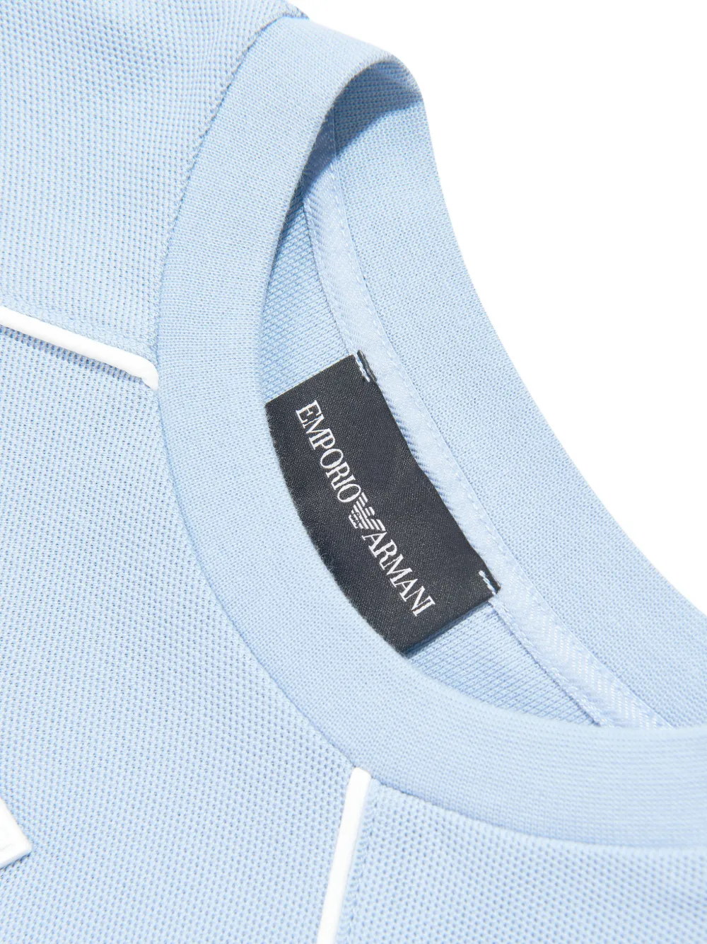 Футболка с круглым вырезом Emporio Armani Kids, синий — фото 3