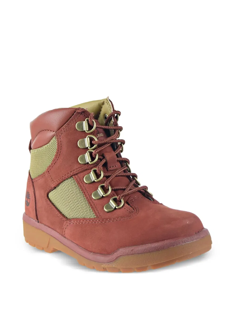 Полевые ботинки из нубука Timberland Kids, красный