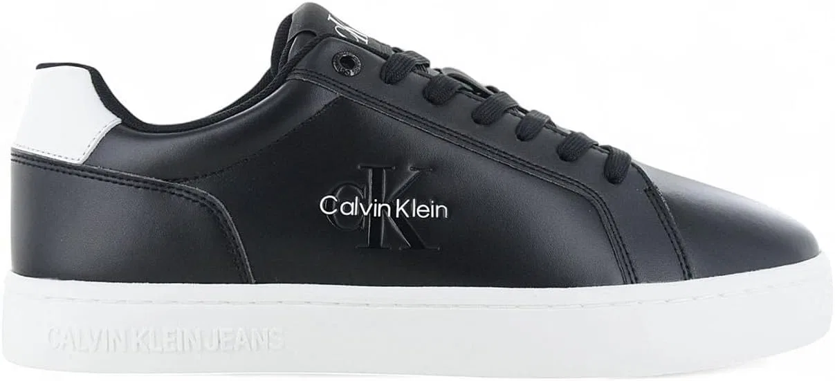 Мужские кроссовки Calvin Klein Cupsole Classic Mono Leather, Black Bright White — фото 2