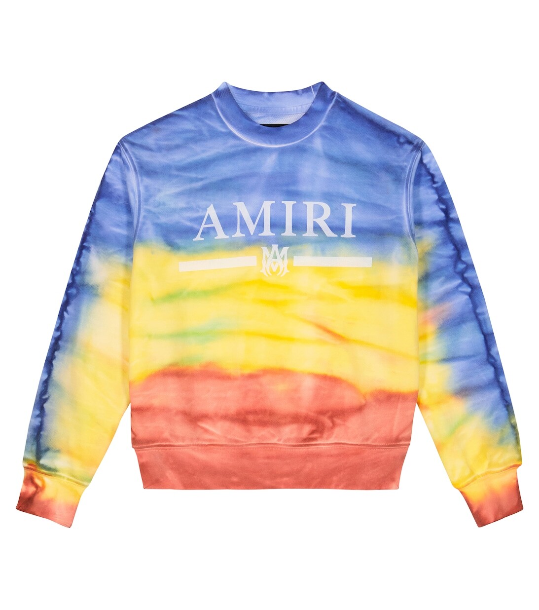 

Толстовка с принтом тай-дай из смесового хлопка Amiri, разноцветный