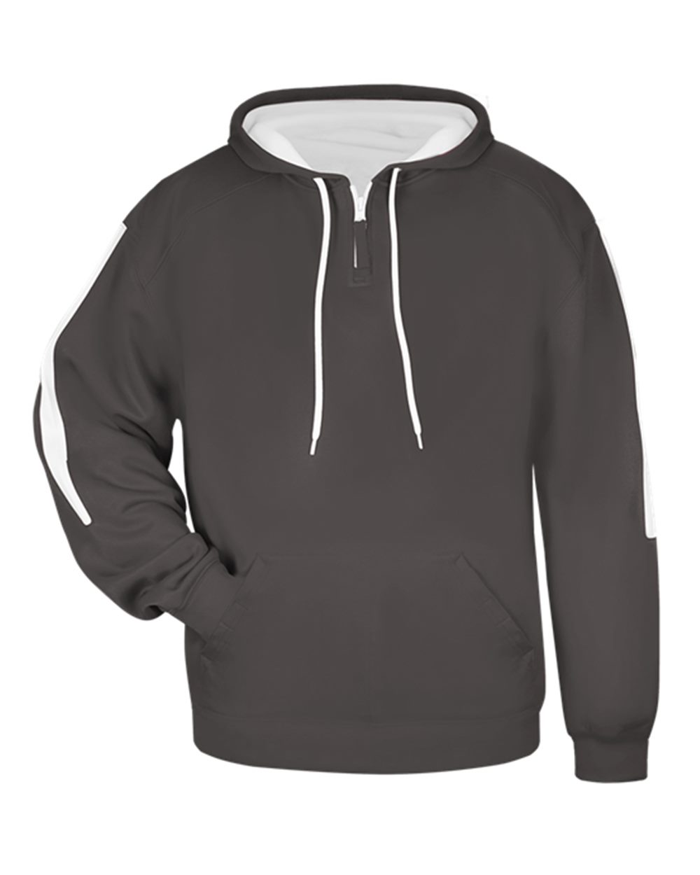 

Мужская флисовая толстовка с капюшоном Sideline Badger, цвет graphite/ white