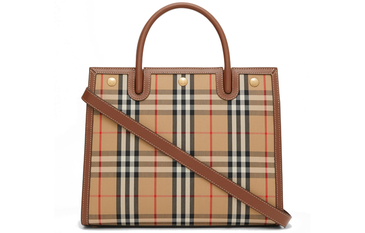 Винтажная хлопковая сумка Burberry через плечо — фото 3